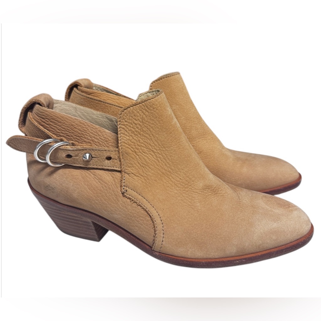 Rag & Bone Sullivan Tan Leather Ankle Boots Size Eu 39 Us 8.5
